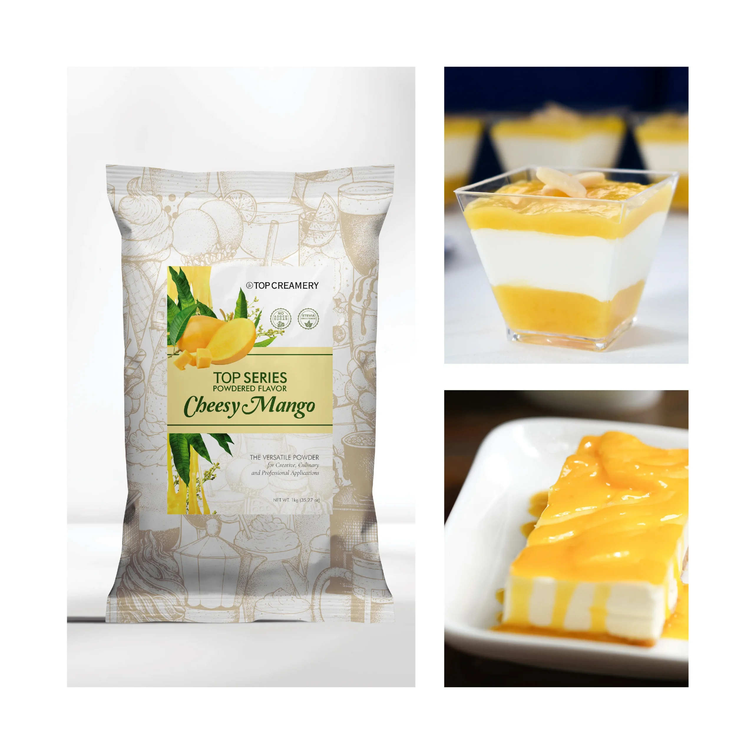 TOP Series Cheesy Mango Powder Flavor 1kg - Image 4