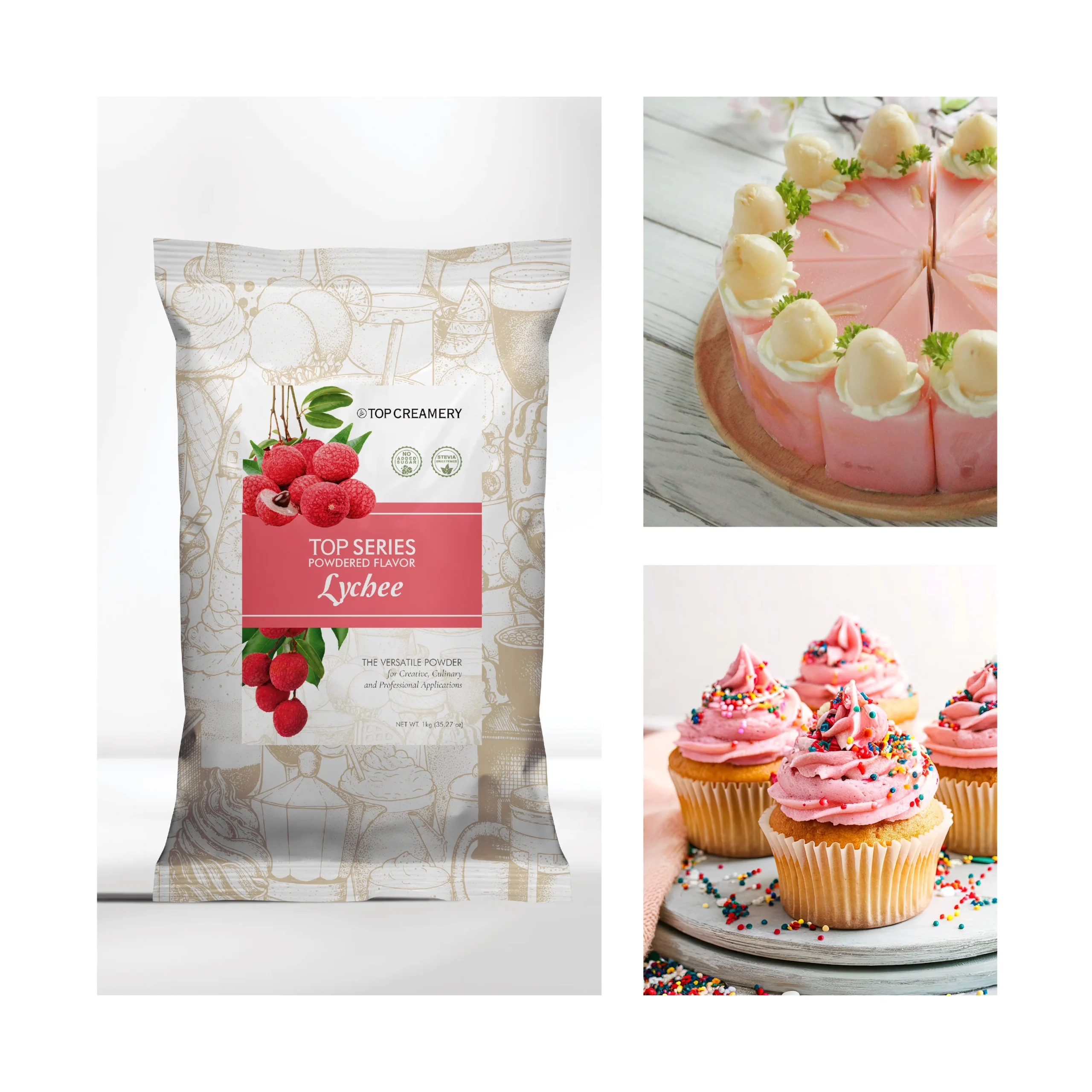 TOP Series Lychee Powder Flavor 1kg - Image 4