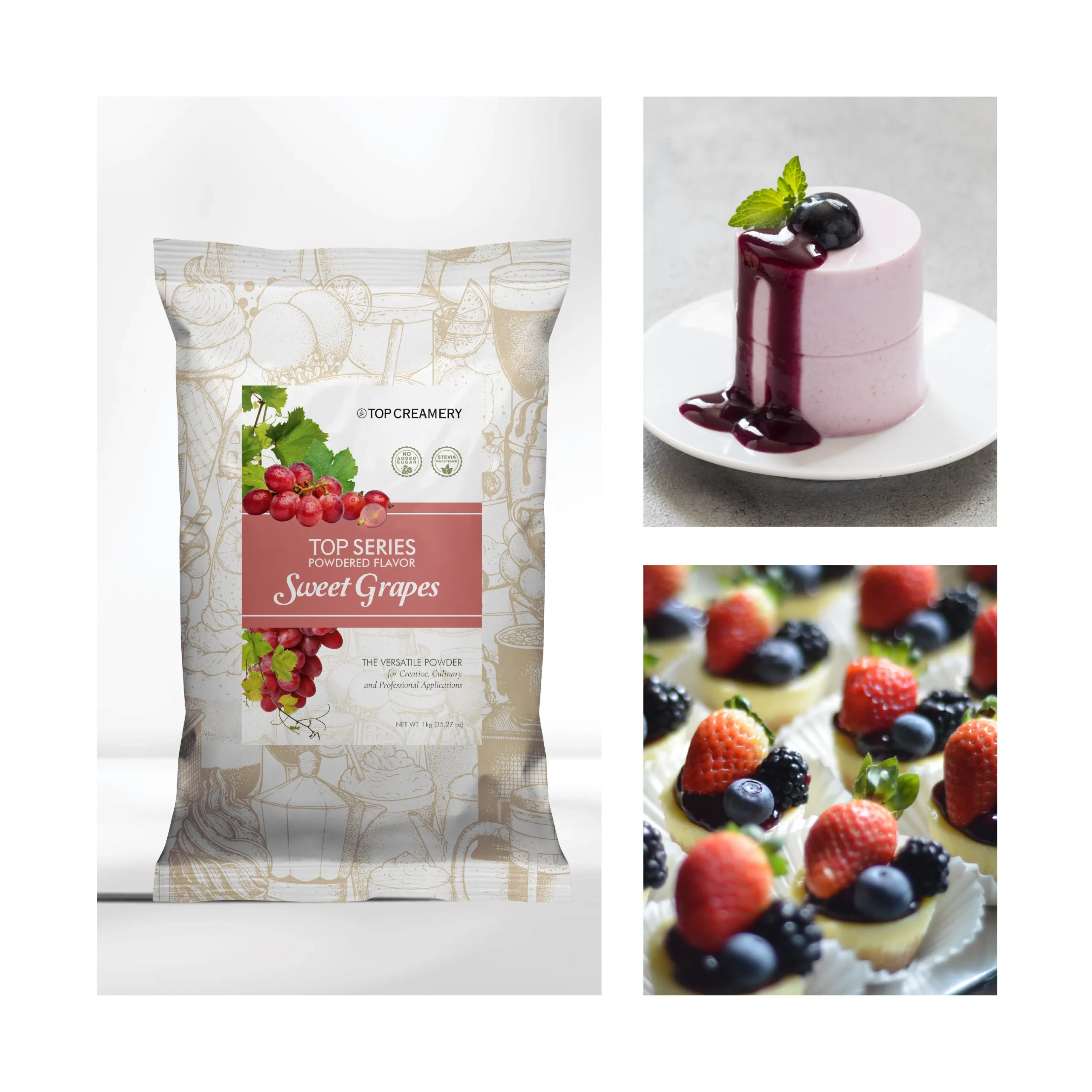 TOP Series Sweet Grapes Powder Flavor 1kg - Image 4