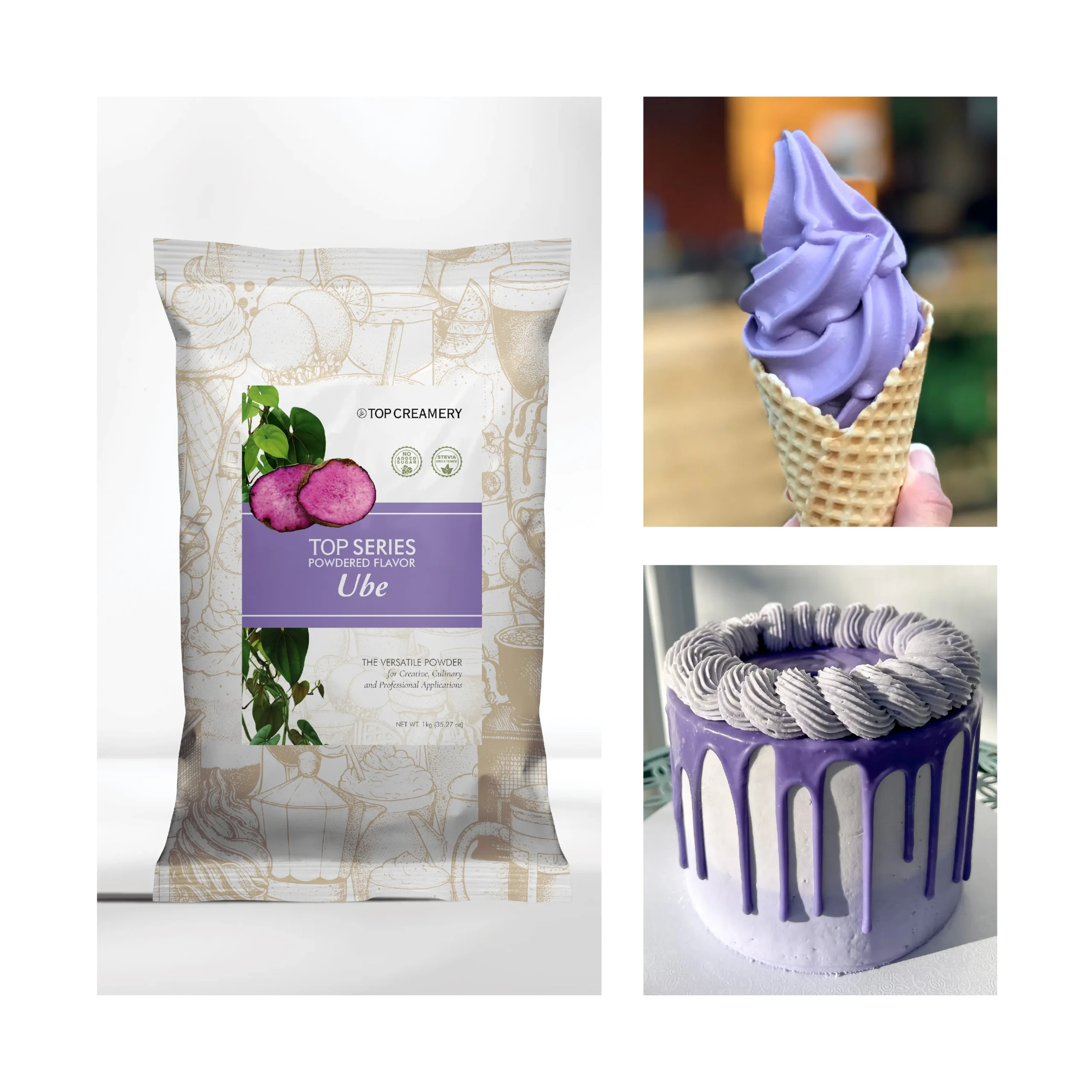 TOP Series Ube Powder Flavor 1kg - Image 4