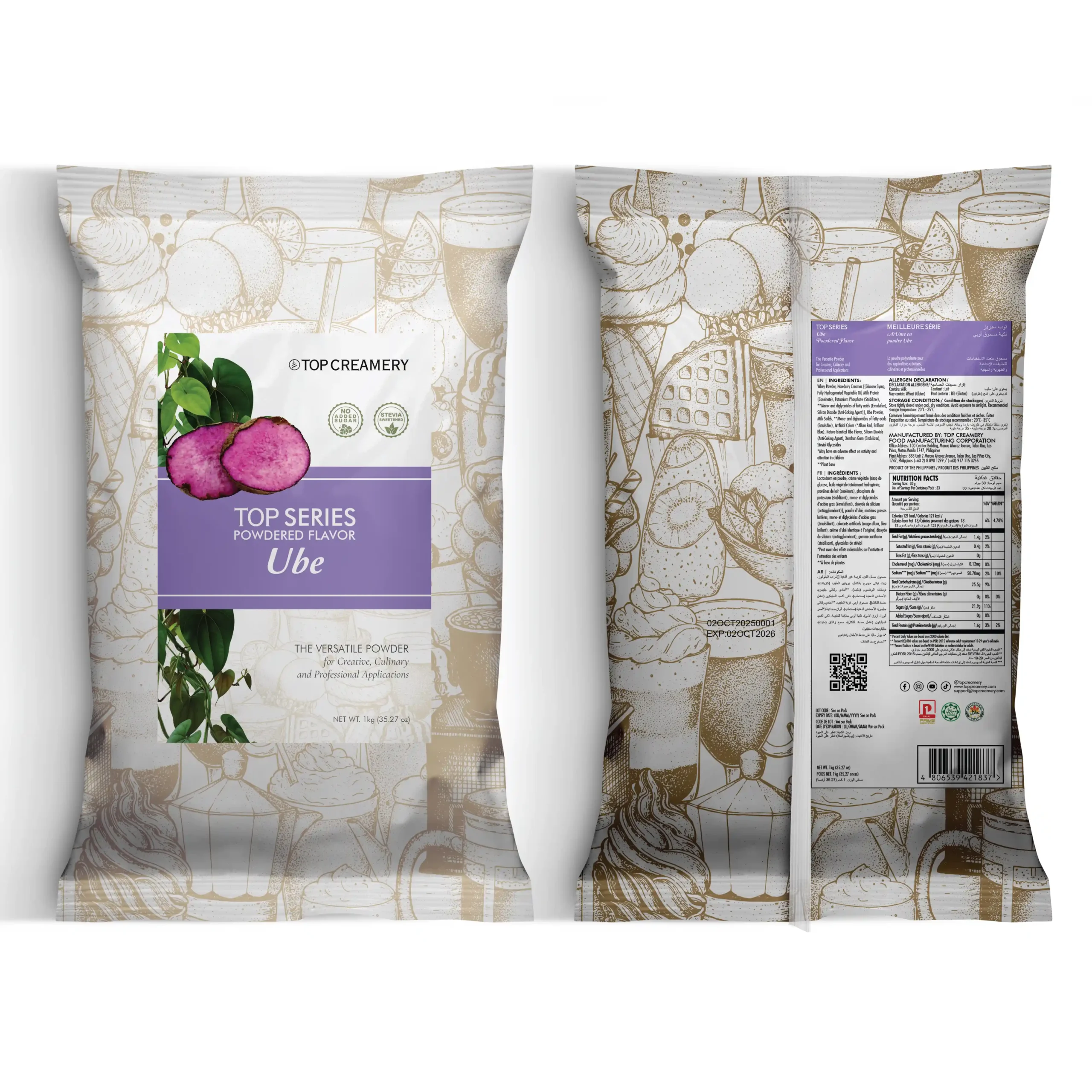 TOP Series Ube Powder Flavor 1kg - Image 3