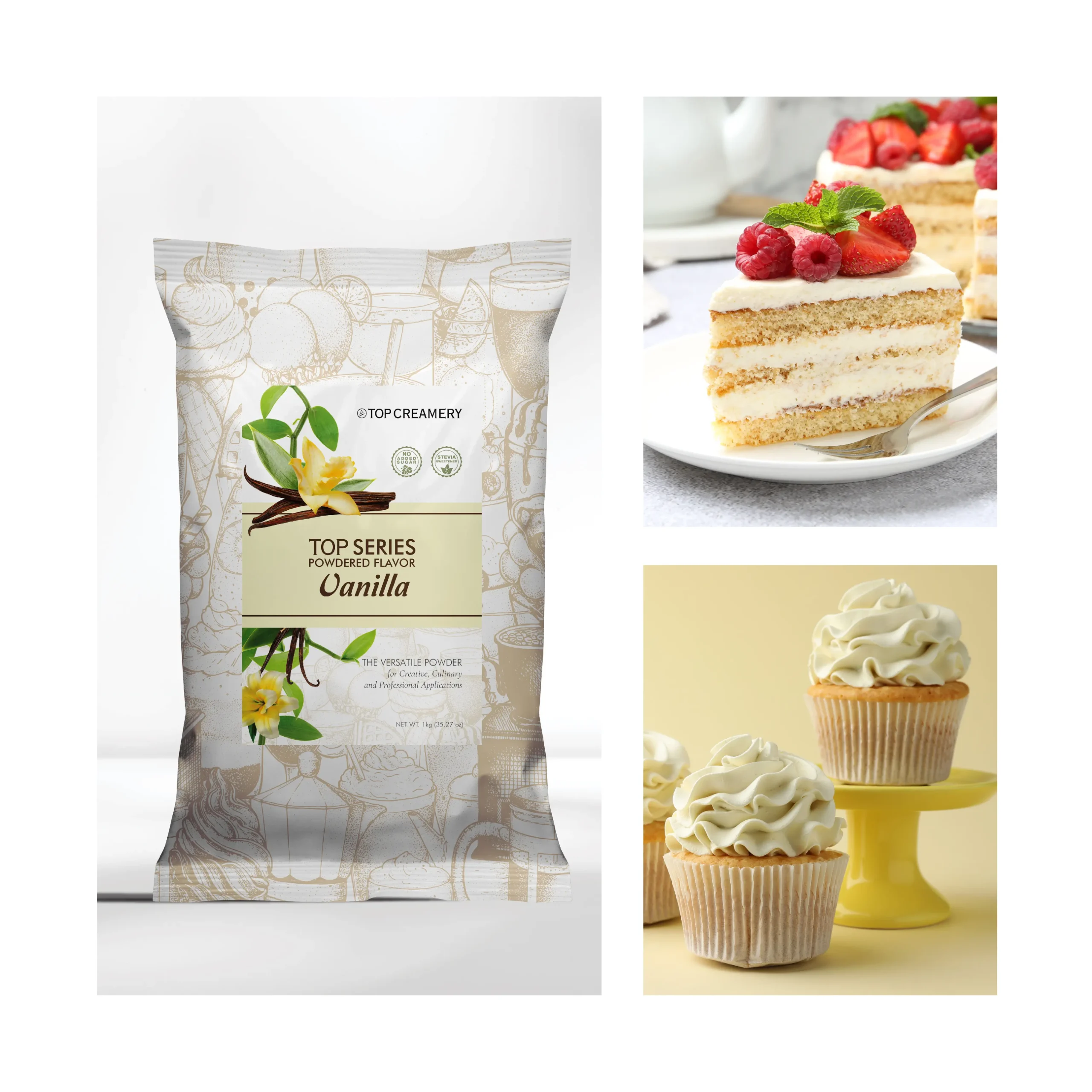TOP Series Vanilla Powder Flavor 1kg - Image 4