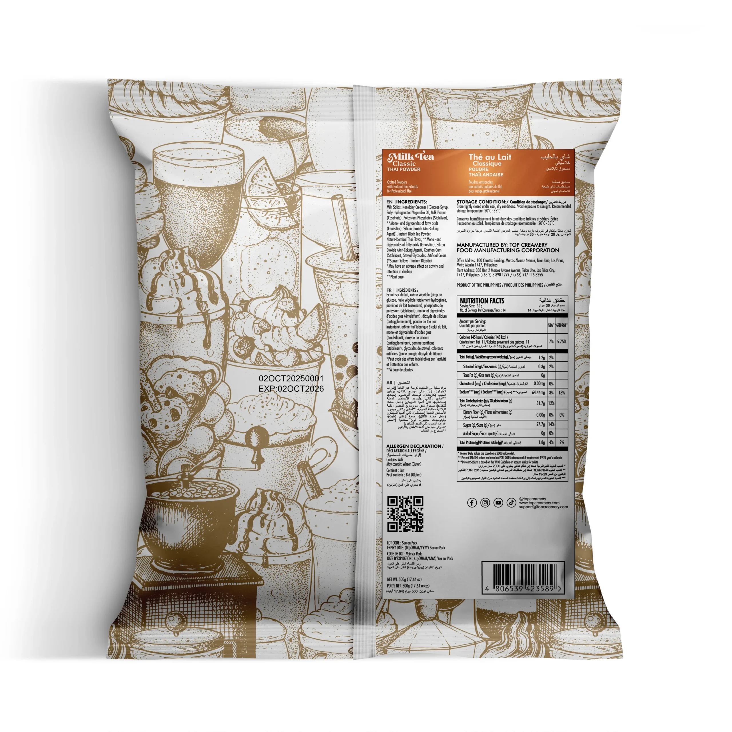 Milk Tea Series Thai Powder 500g - Image 2