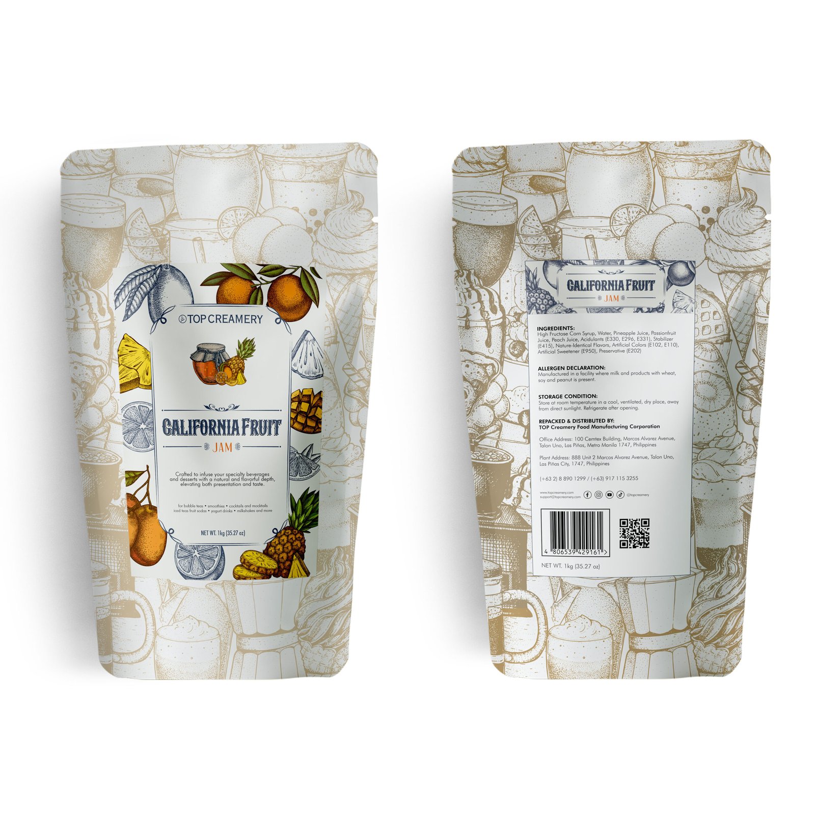 TOP Series California Fruit Jam 1kg - Image 2