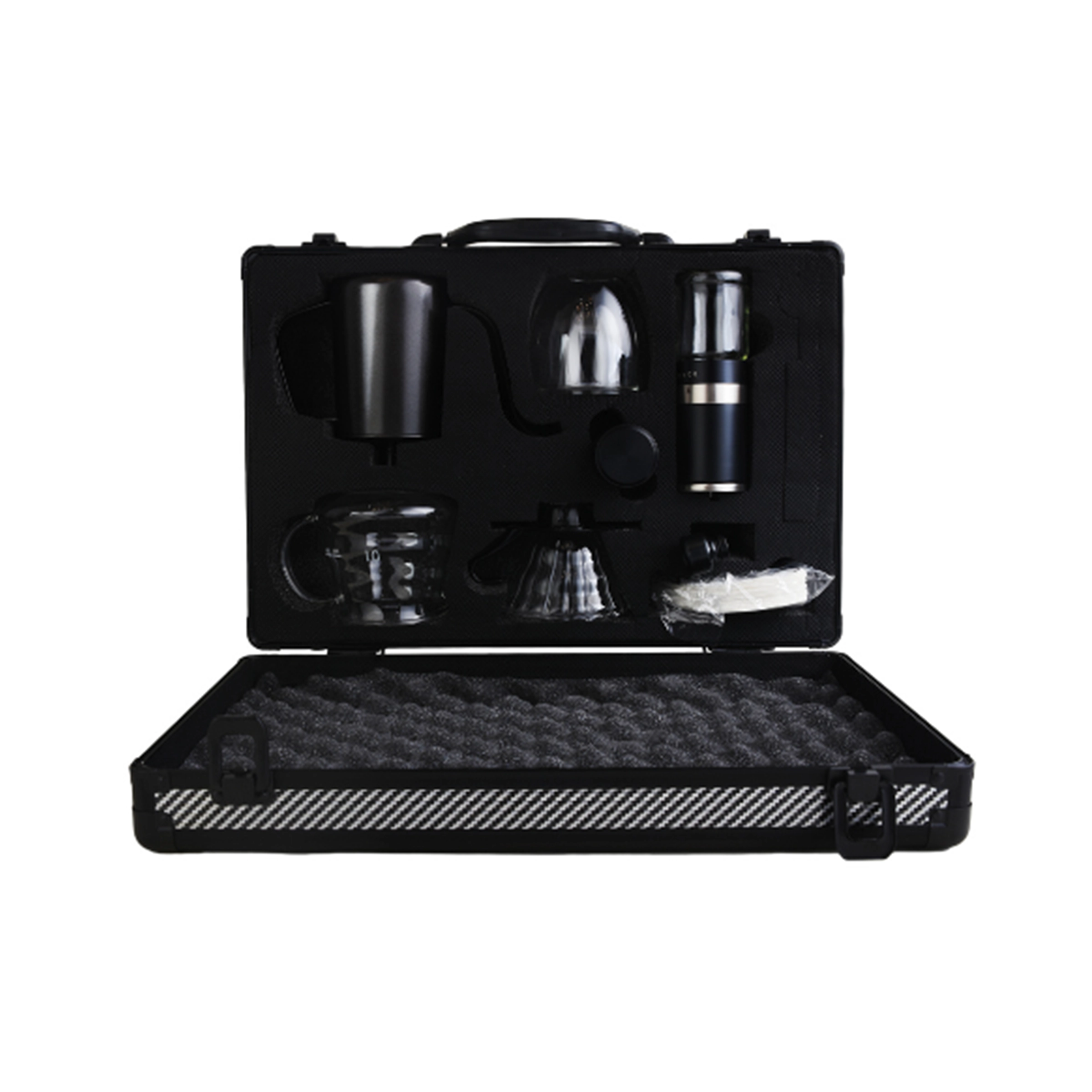 Portable Pour Over Coffee Gift Set in Suitcase 1