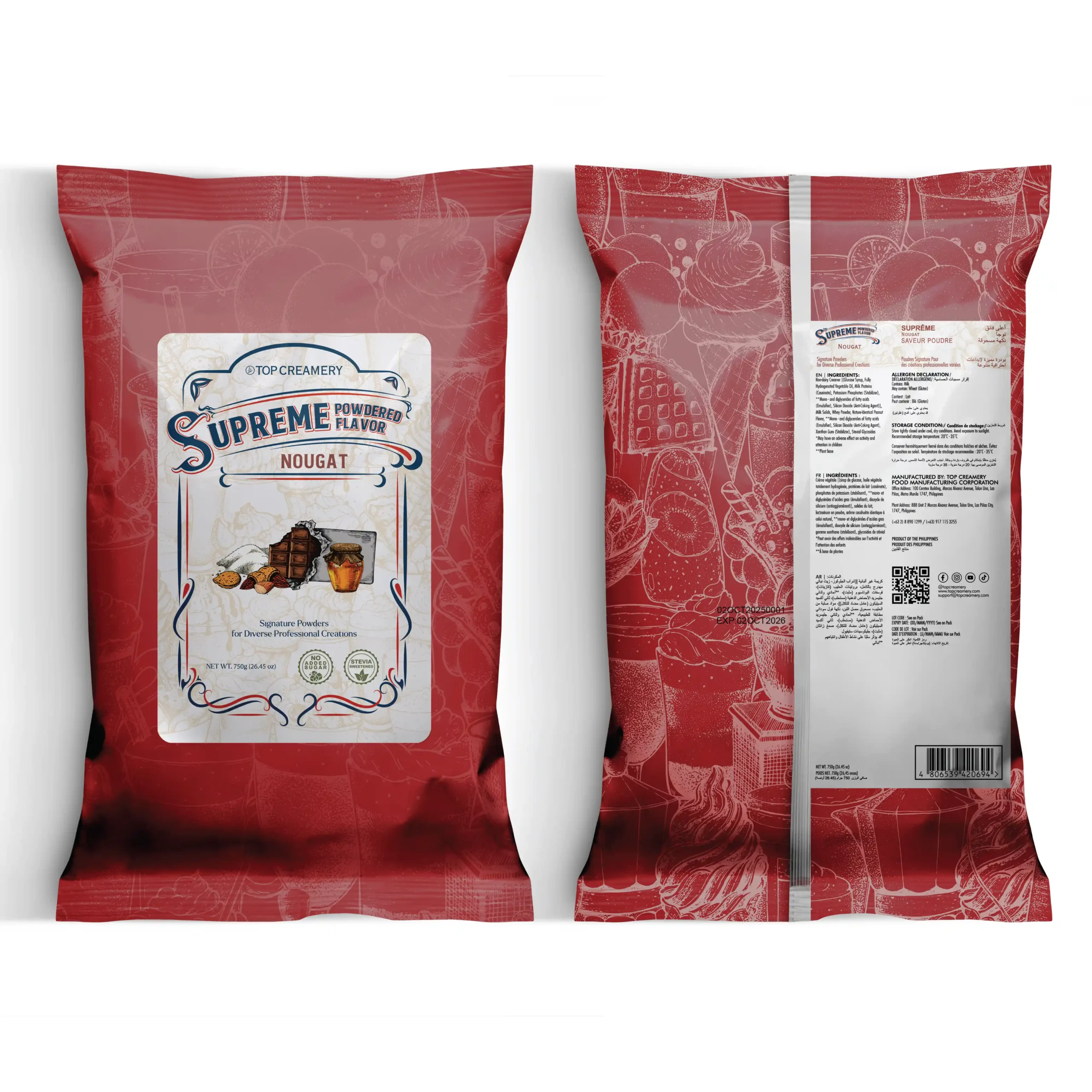 Supreme Series Nougat Powder 750g - Image 3