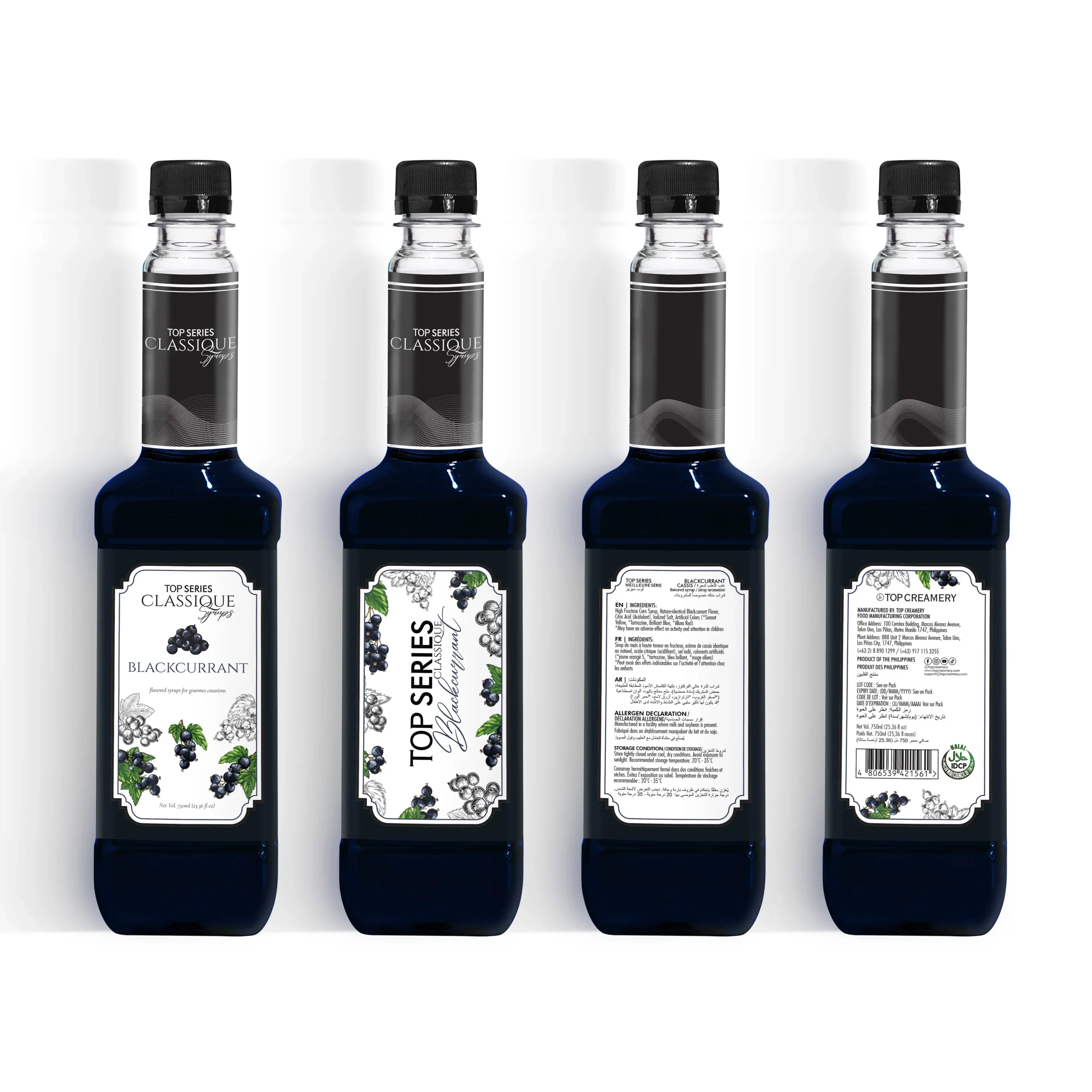 TOP Series Classique Blackcurrant Syrup 750ml - Image 5