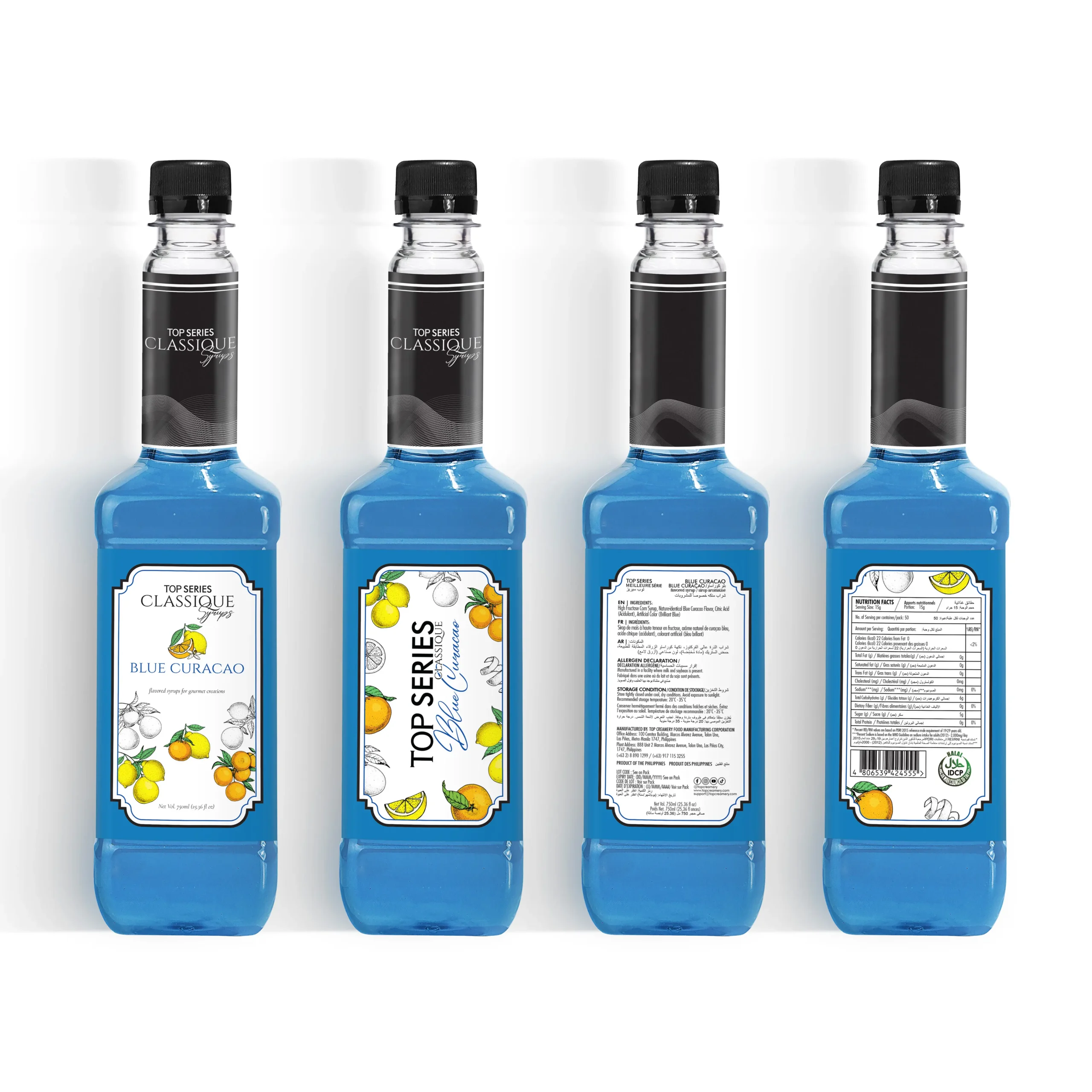 TOP Series Classique Blue Curacao Syrup 750ml - Image 5