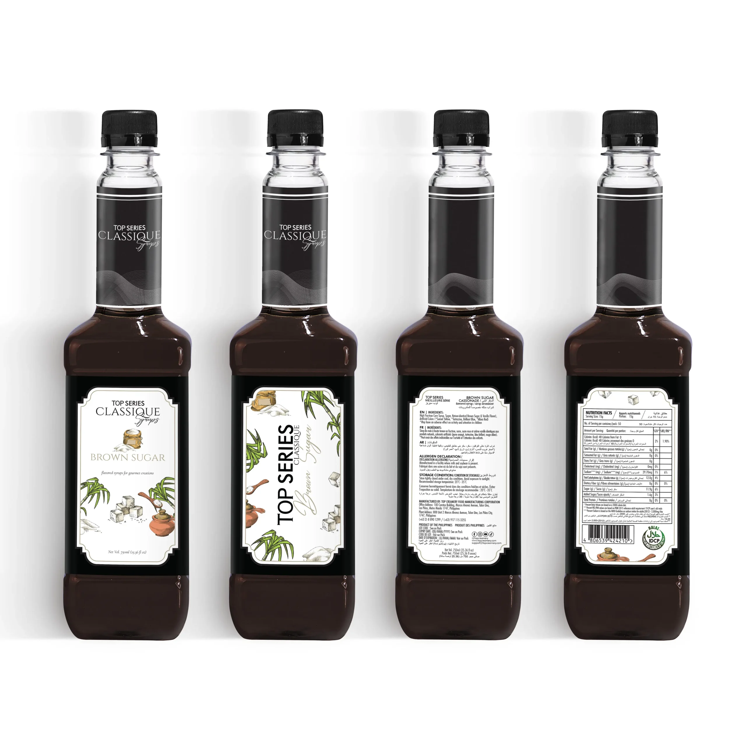 TOP Series Classique Brown Sugar Syrup 750ml - Image 5