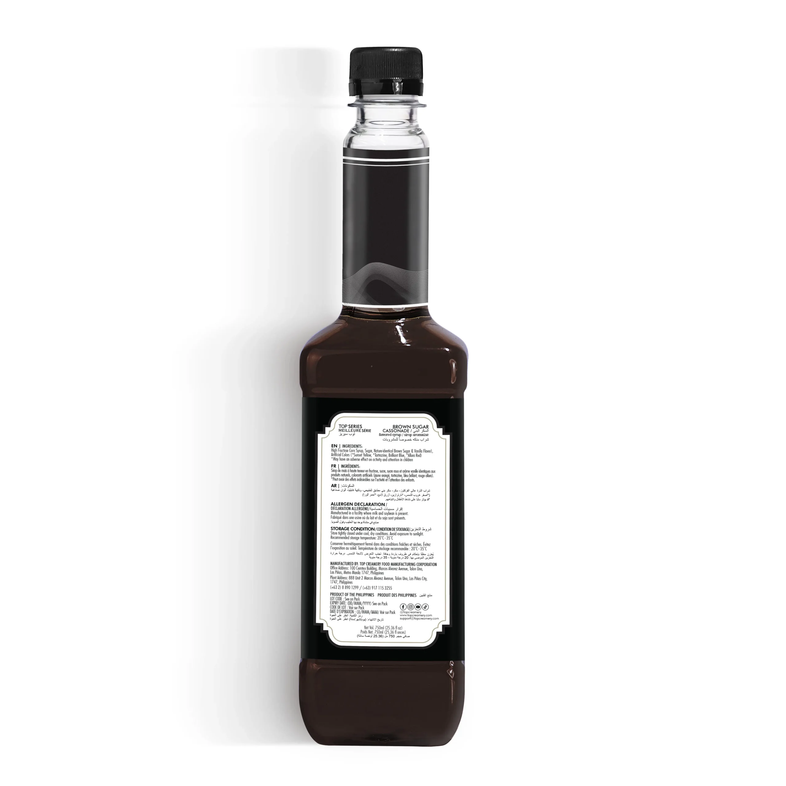 TOP Series Classique Brown Sugar Syrup 750ml - Image 3