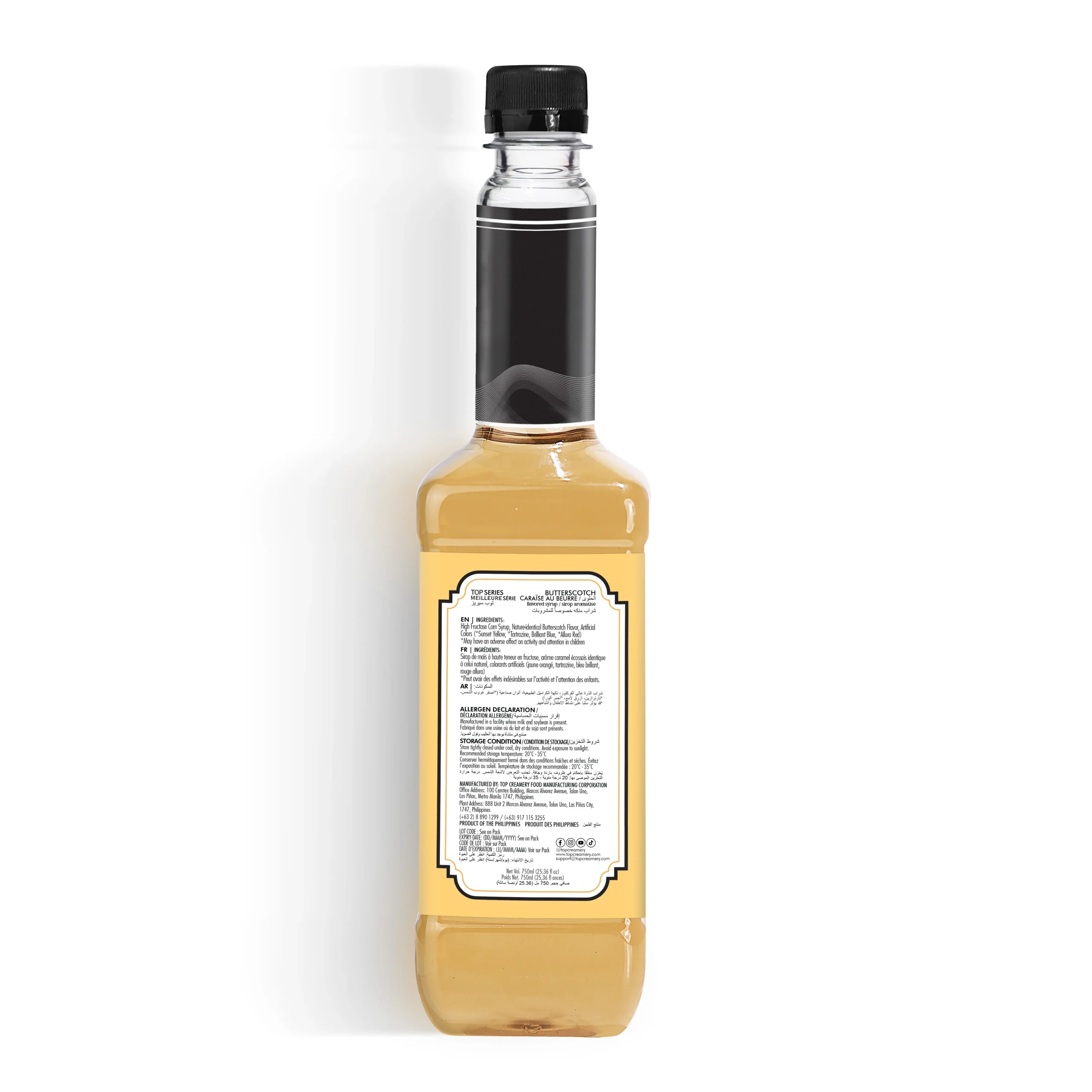 TOP Series Classique Butterscotch Syrup 750ml - Image 3