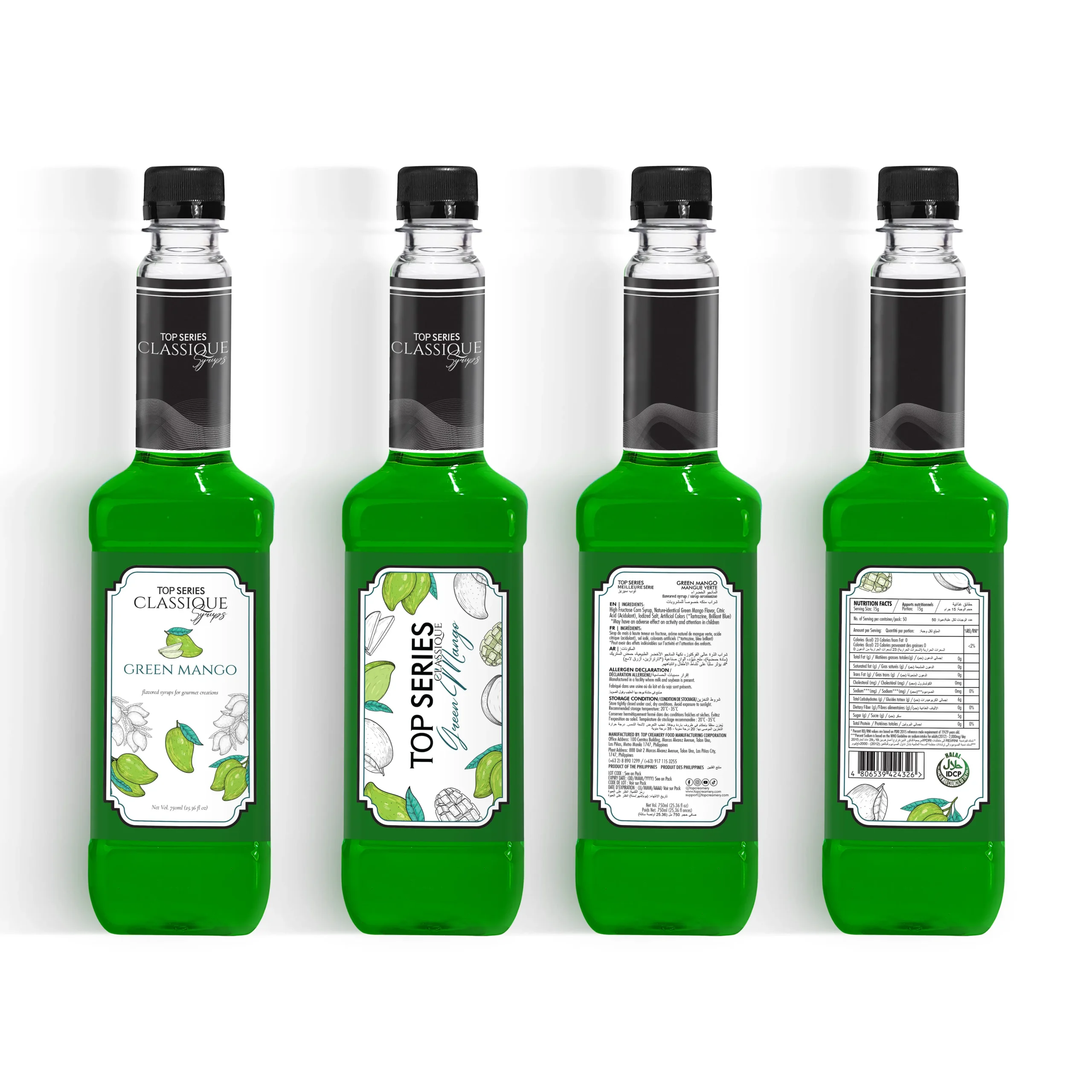 TOP Series Classique Green Mango Syrup 750ml - Image 5