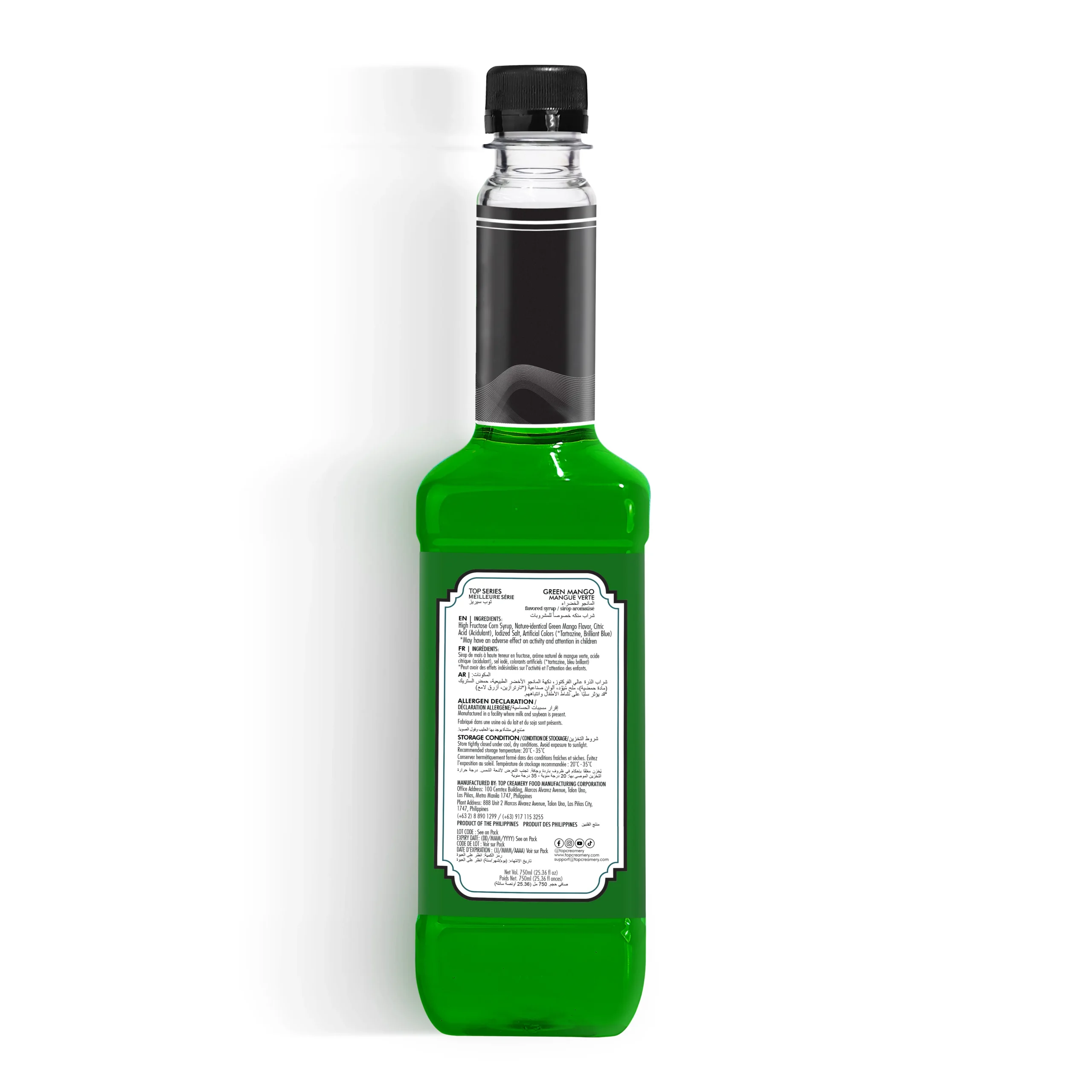 TOP Series Classique Green Mango Syrup 750ml - Image 3