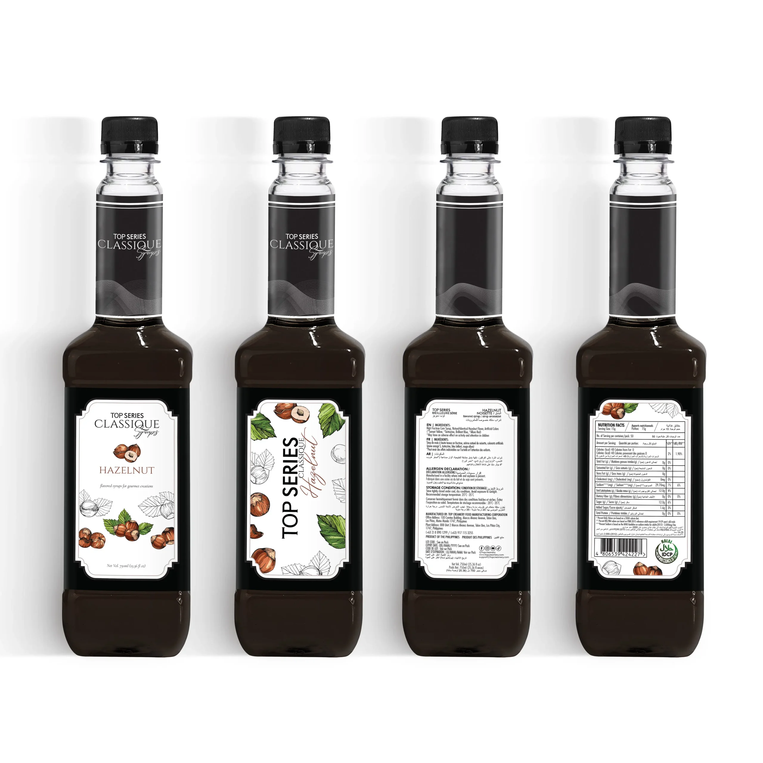 TOP Series Classique Hazelnut Syrup 750ml - Image 4