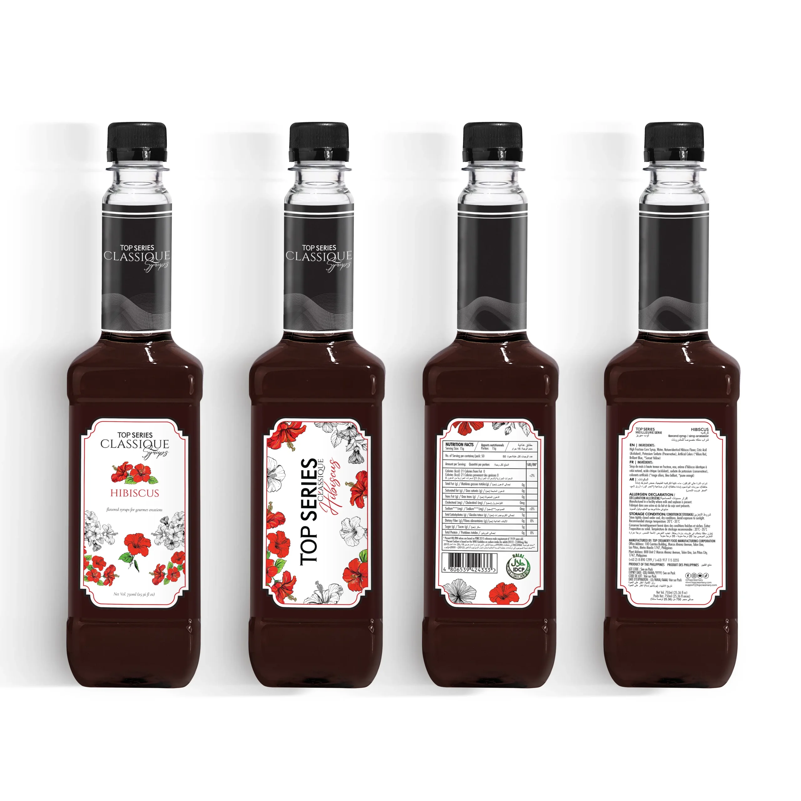 TOP Series Classique Hibiscus Syrup 750ml - Image 5