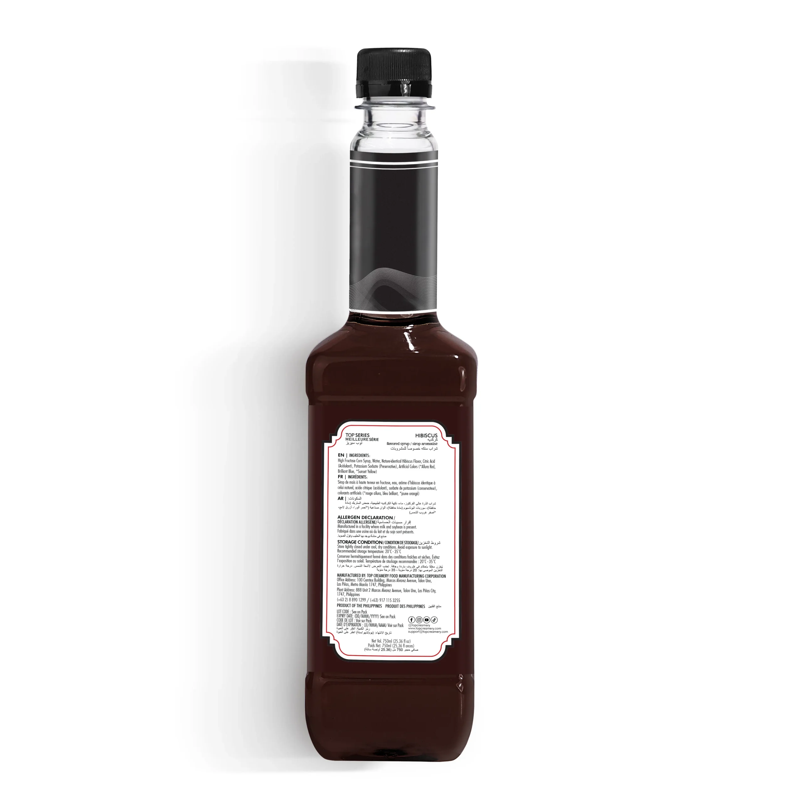 TOP Series Classique Hibiscus Syrup 750ml - Image 3