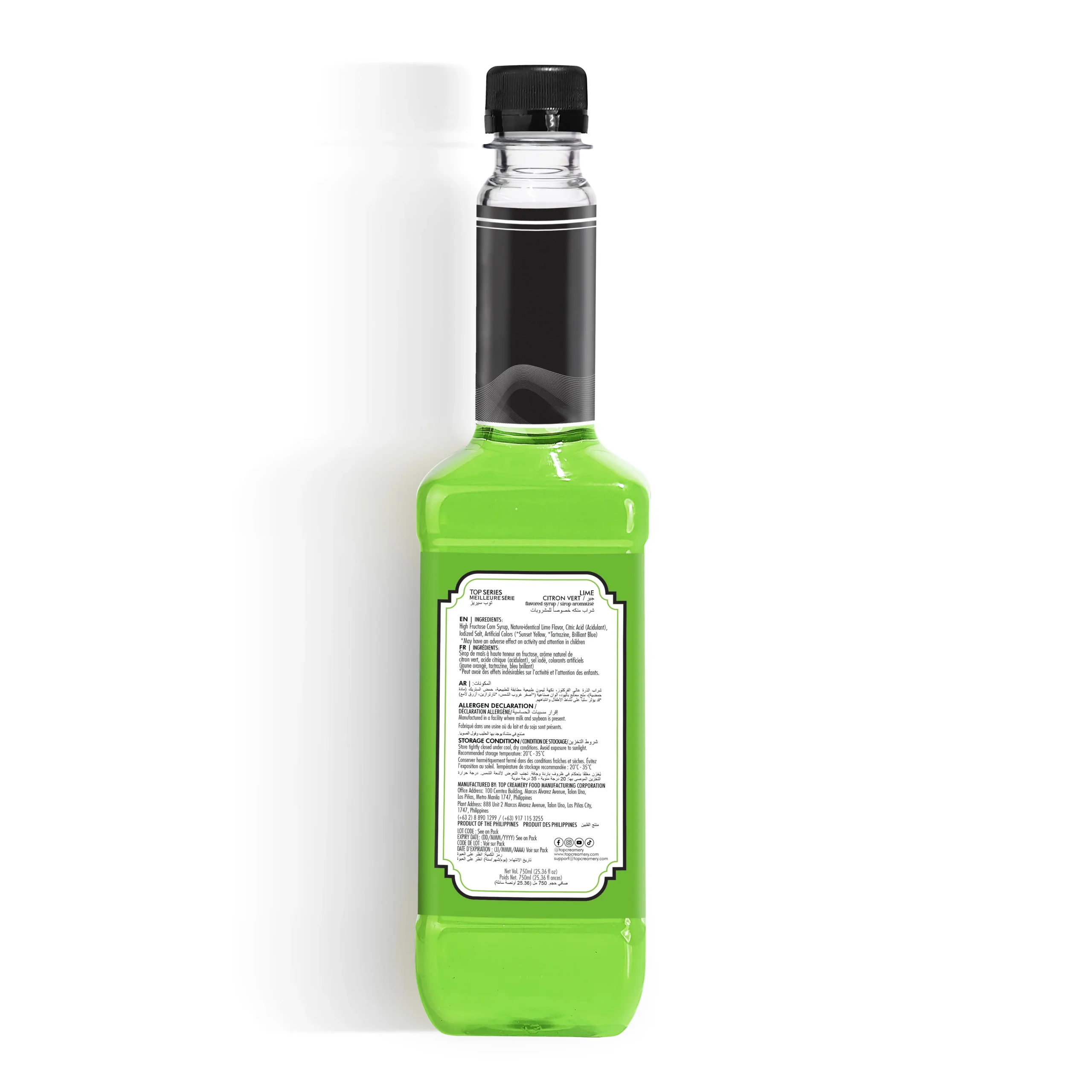 TOP Series Classique Lime Syrup 750ml - Image 3