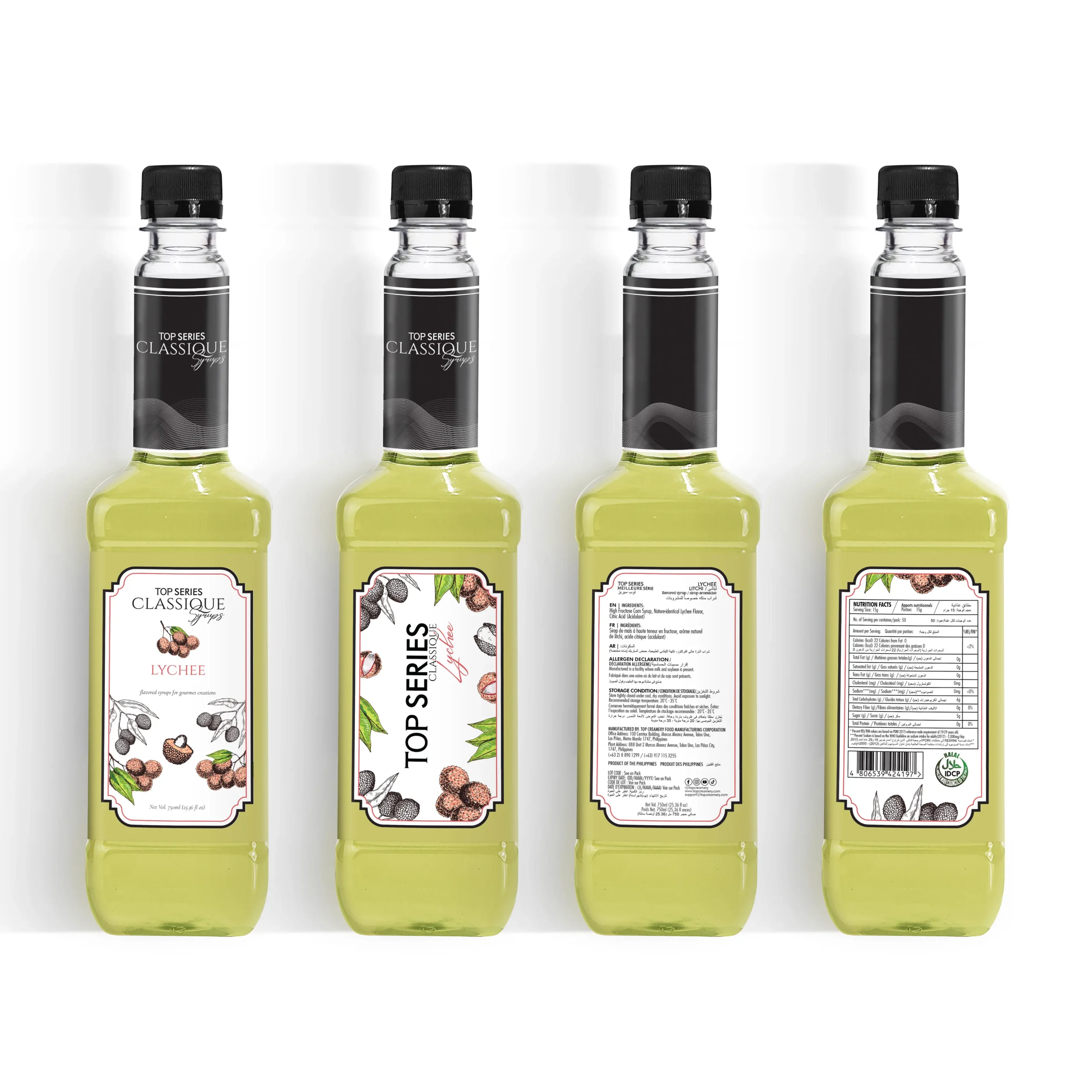 TOP Series Classique Lychee Syrup 750ml - Image 5
