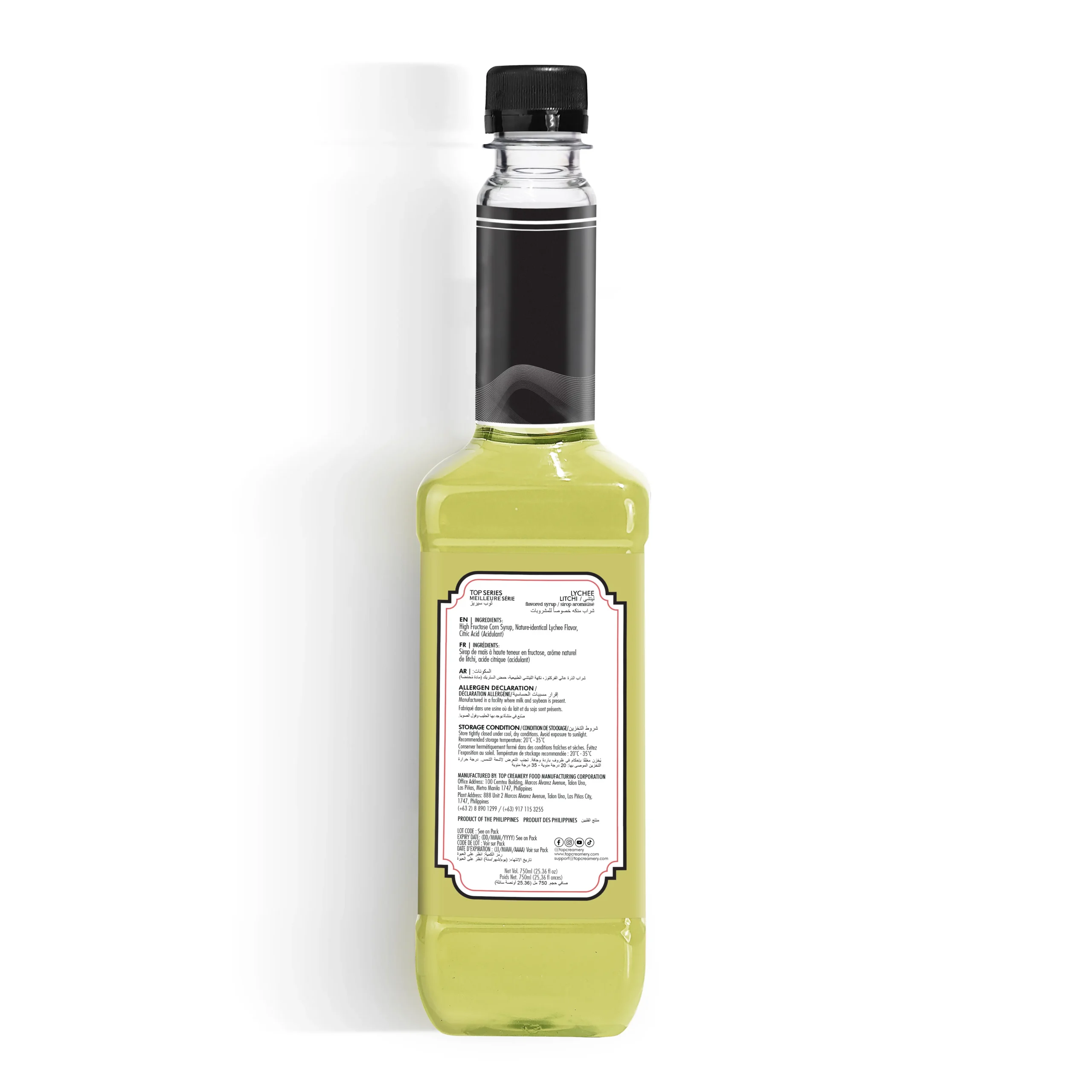 TOP Series Classique Lychee Syrup 750ml - Image 3