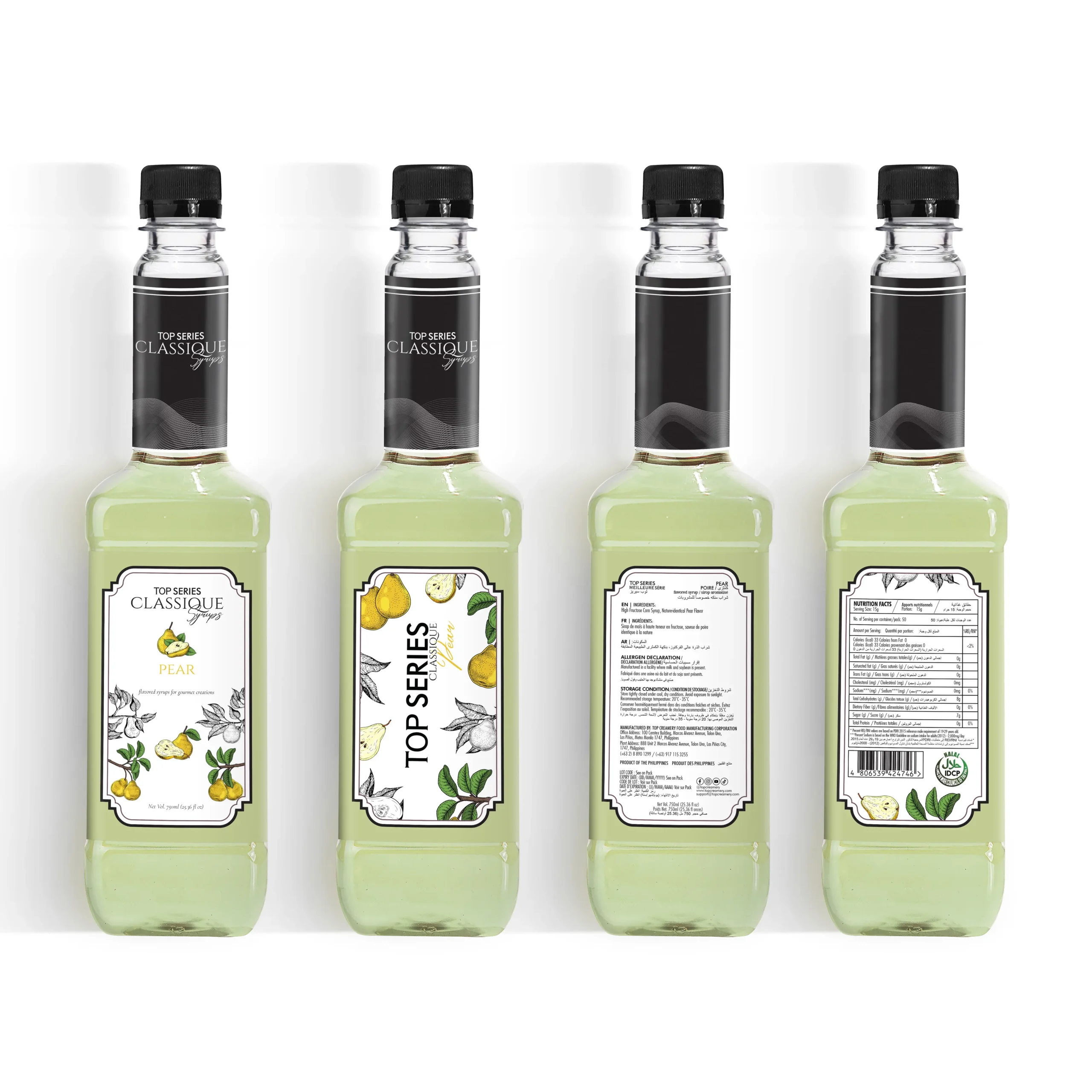 TOP Series Classique Pear Syrup 750ml - Image 5