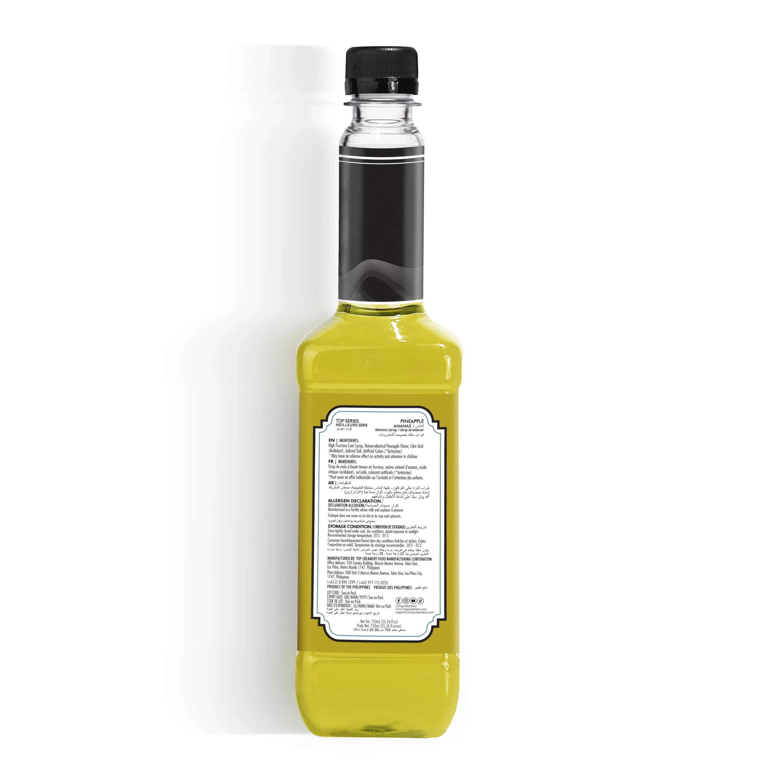 TOP Series Classique Pineapple Syrup 750ml - Image 3