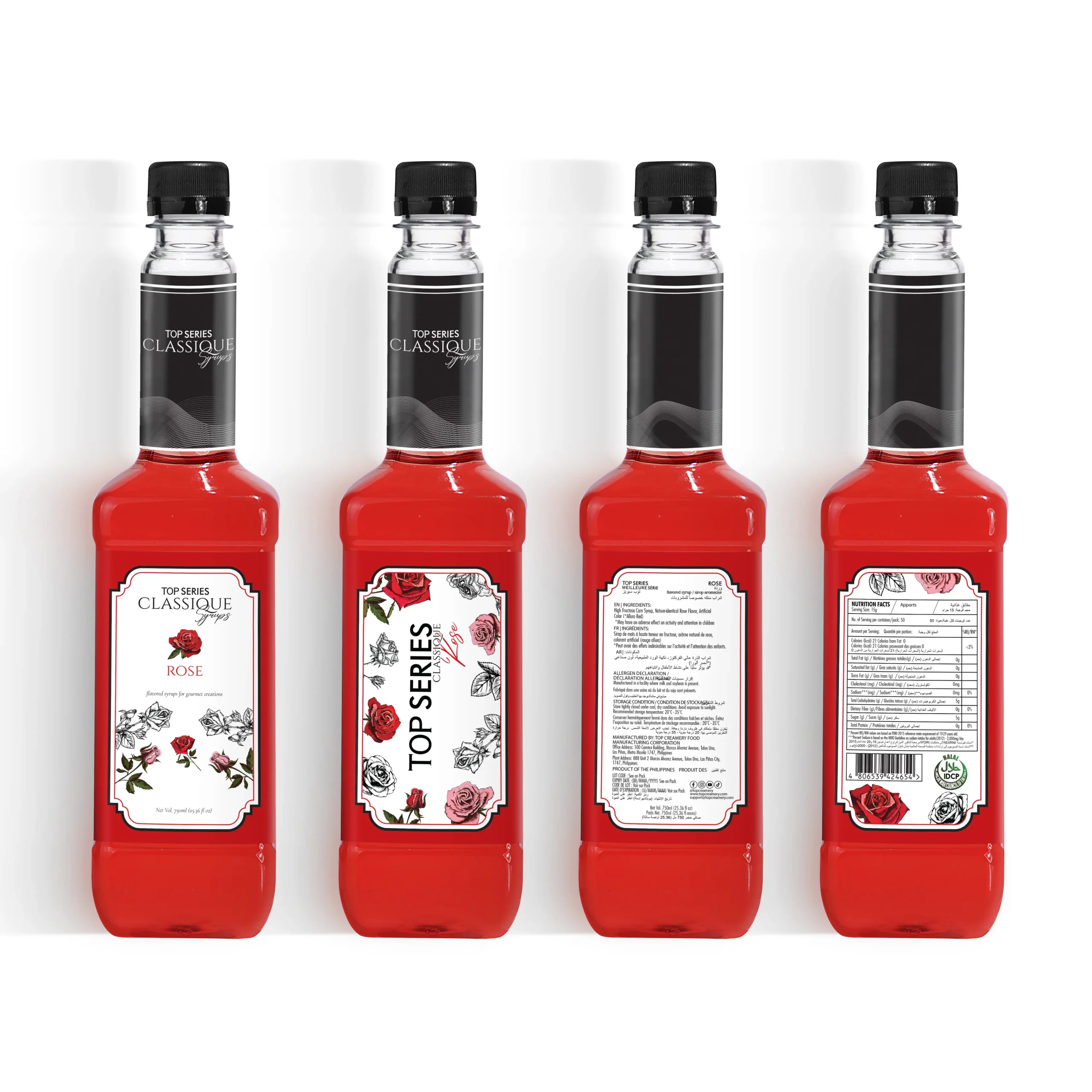 TOP Series Classique Rose Syrup 750ml - Image 5