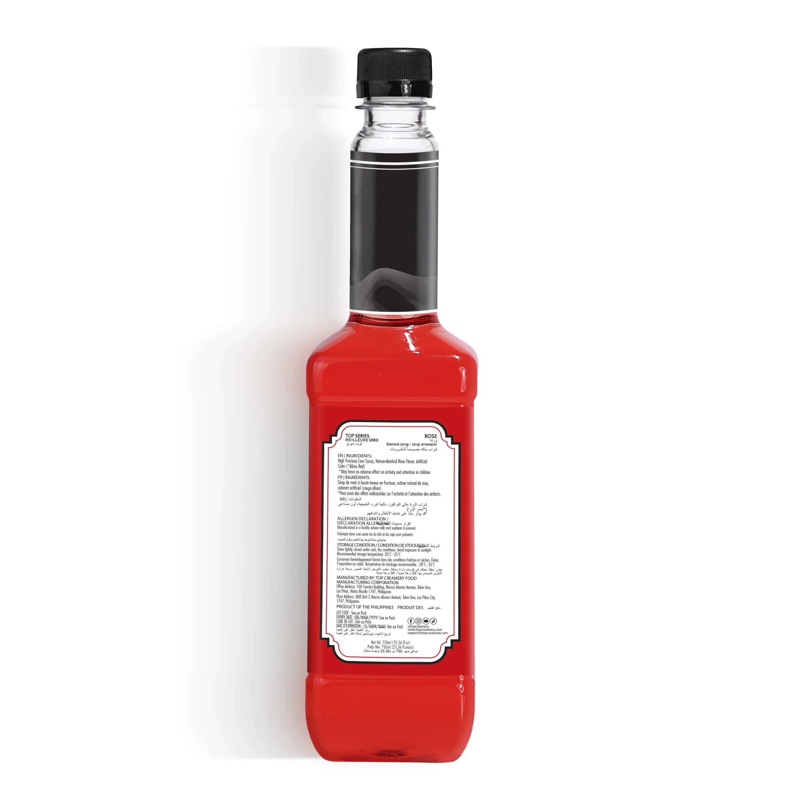 TOP Series Classique Rose Syrup 750ml - Image 3