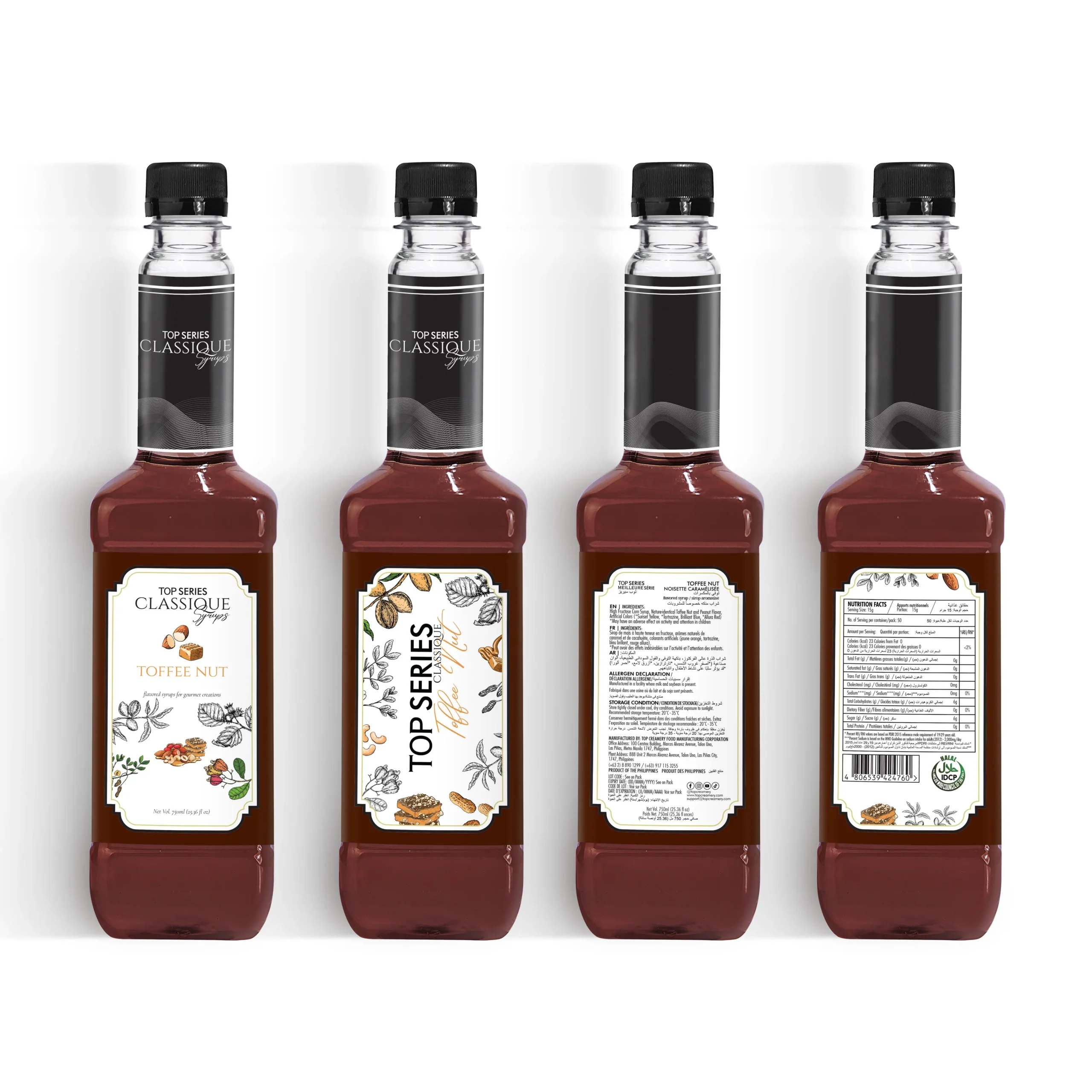 TOP Series Classique Toffee Nut Syrup 750ml - Image 5