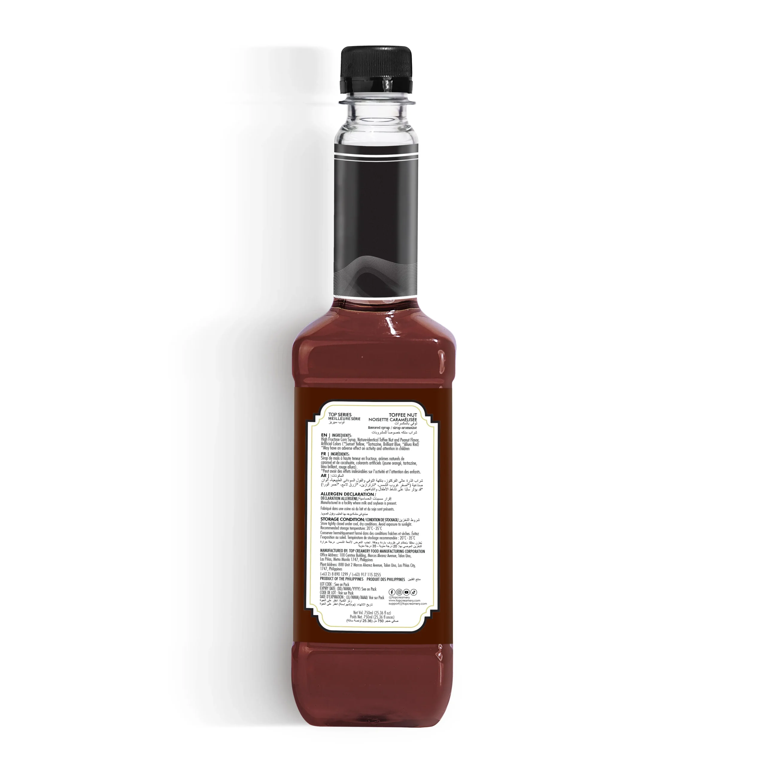 TOP Series Classique Toffee Nut Syrup 750ml - Image 3