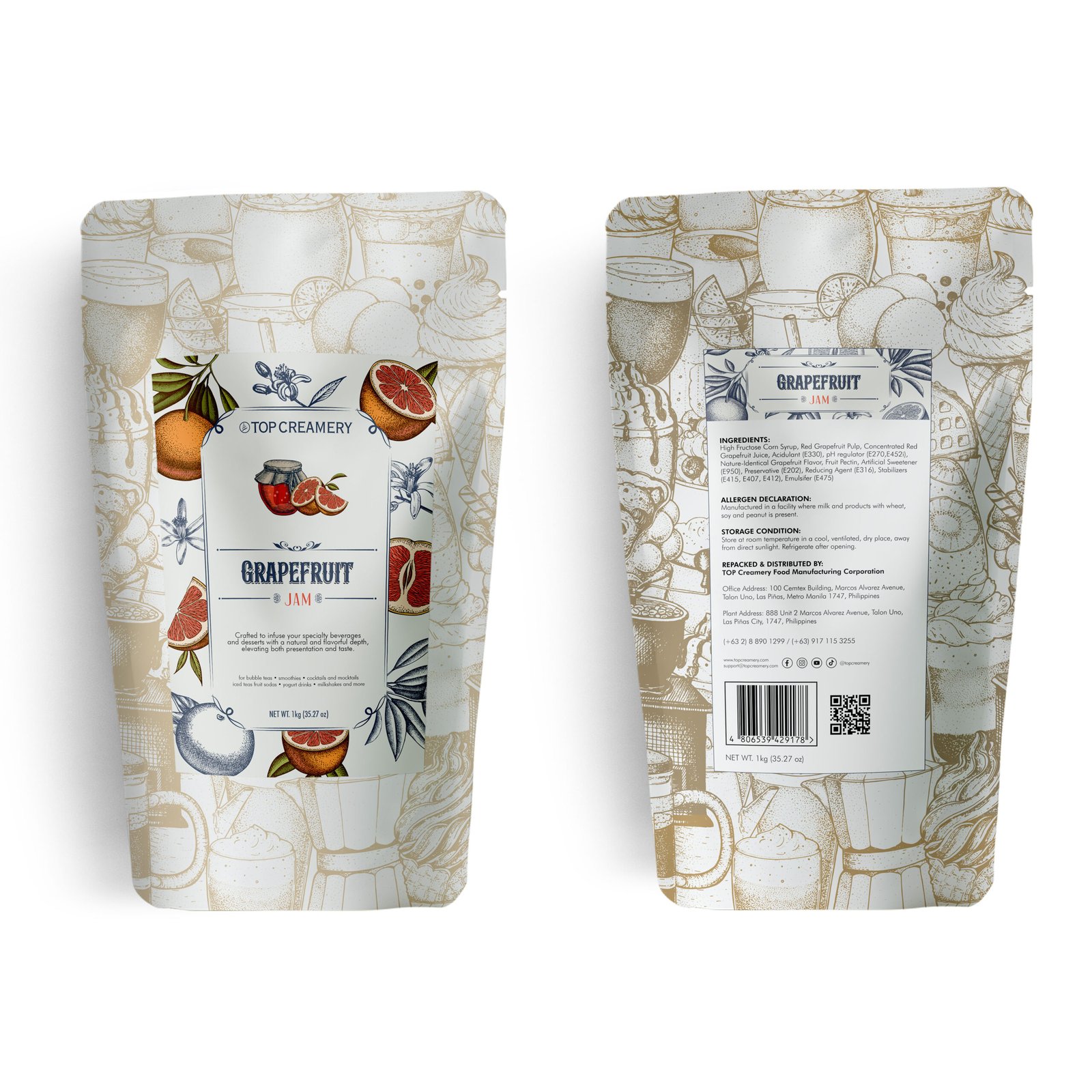 TOP Series Grapefruit Jam 1kg - Image 2