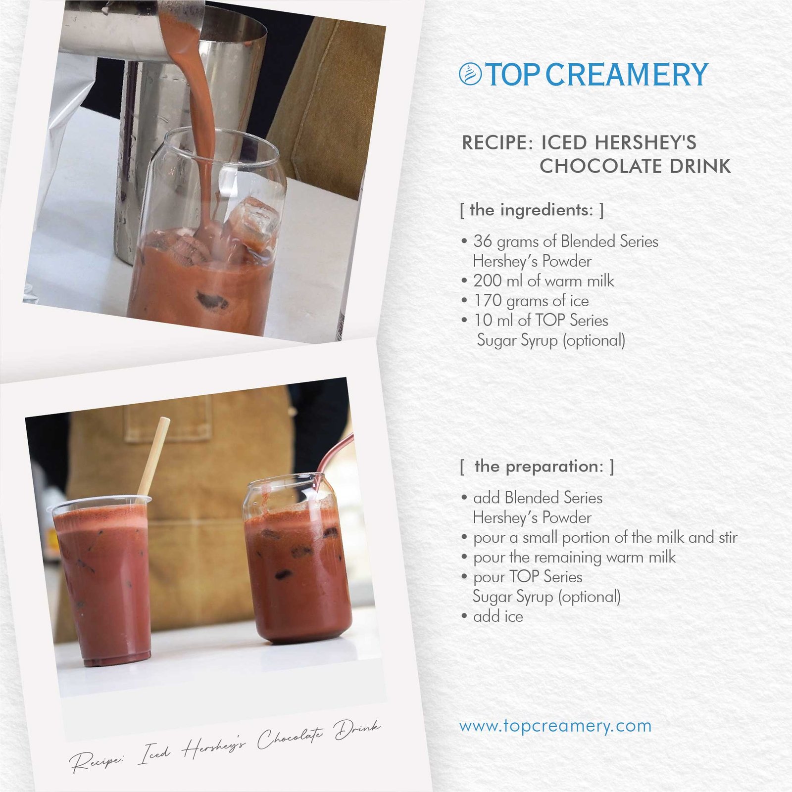 Blended Series Milk Chocolate Powder made with Hershey’s 500g - Image 5