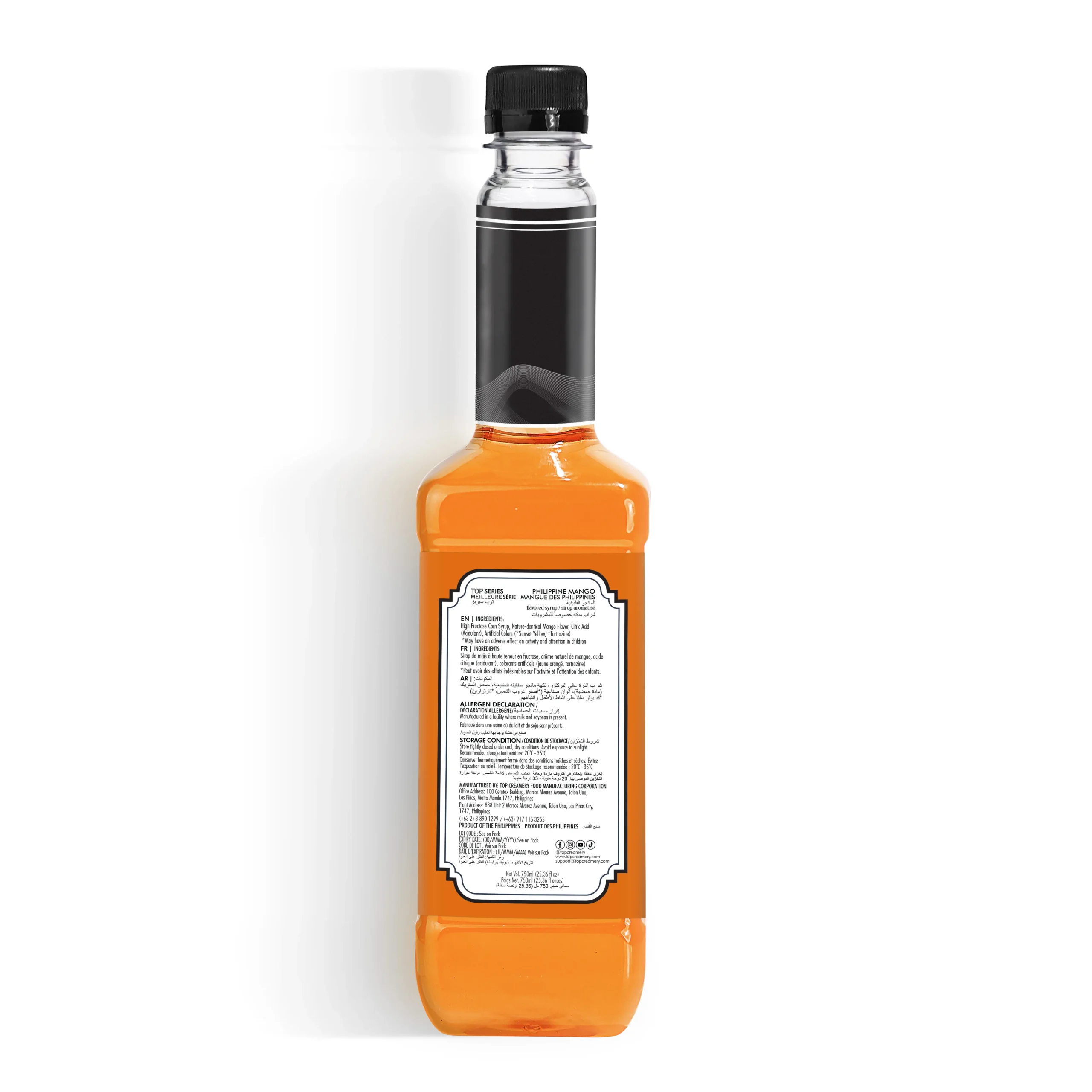 TOP Series Classique Philippine Mango Syrup 750ml - Image 3