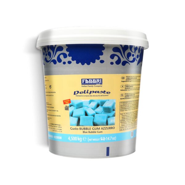 Fabbri 1905 Delipaste Blue Bubble Gum Gluten-Free Paste 4.5kg