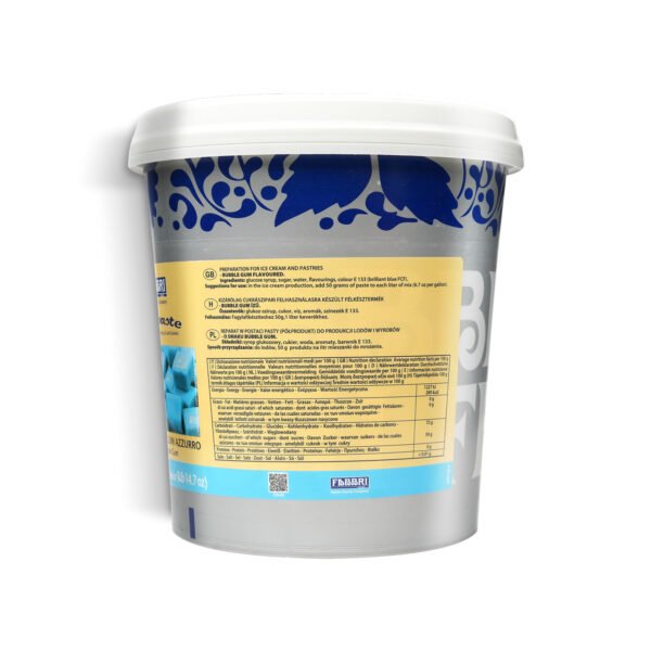 Fabbri 1905 Delipaste Blue Bubble Gum Gluten-Free Paste 4.5kg - Image 2