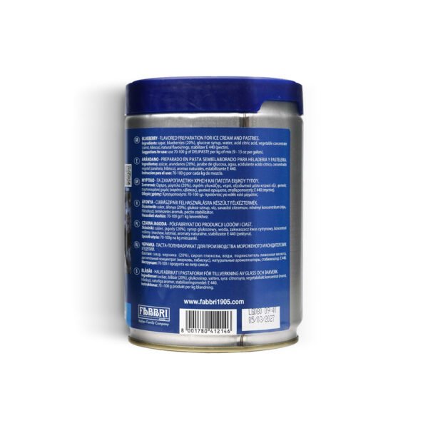 Fabbri 1905 Delipaste Blueberry Gluten-Free Fruit Paste 1.5kg - Image 3