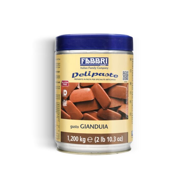 Fabbri 1905 Delipaste Gianduia (Chocolate with Hazelnut Paste) Gluten-Free Paste 1.2kg