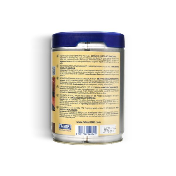 Fabbri 1905 Delipaste Gianduia (Chocolate with Hazelnut Paste) Gluten-Free Paste 1.2kg - Image 3