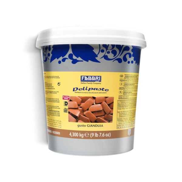 Fabbri 1905 Delipaste Gianduia (Chocolate with Hazelnut Paste) Gluten-Free Paste 4.3kg