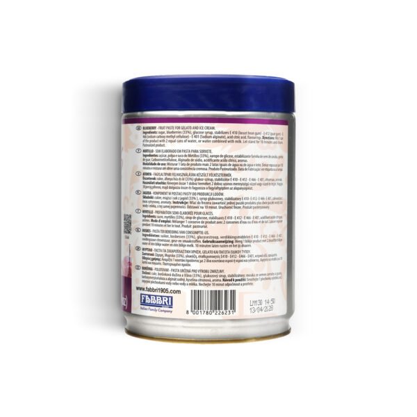 Fabbri 1905 Simple Gelato System Blueberry Gluten-Free Premix Paste 1.5kg - Image 2