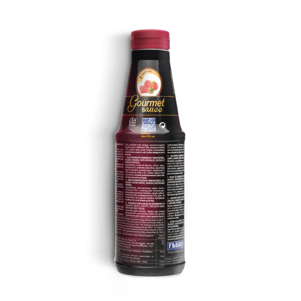 Fabbri 1905 TOP Lampone (Raspberry) Gluten-Free Gourmet Sauce 950g ...