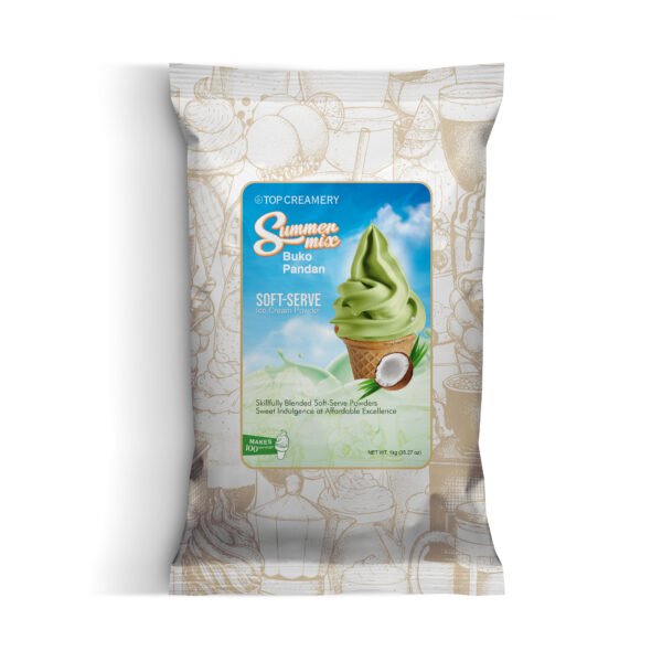 Summer Mix Soft-Serve Ice Cream Buko Pandan Powder 1kg