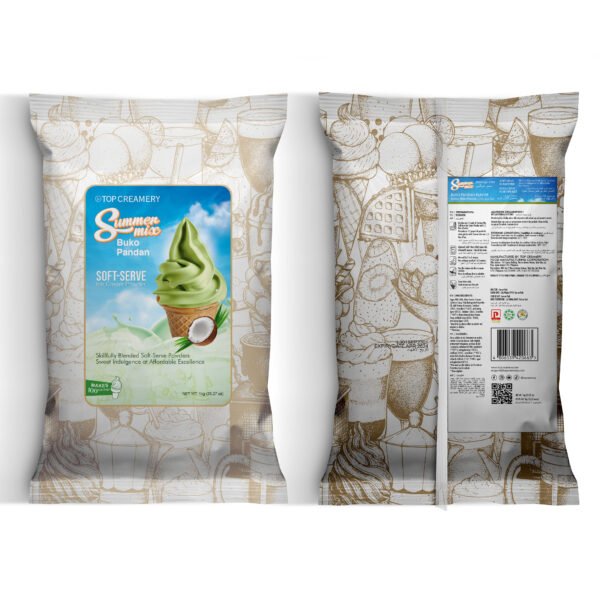 Summer Mix Soft-Serve Ice Cream Buko Pandan Powder 1kg - Image 3