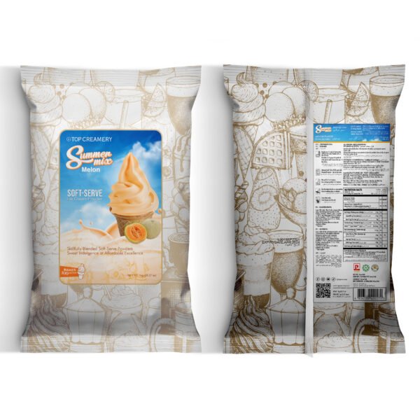 Summer Mix Soft-Serve Ice Cream Melon Powder 1kg - Image 3