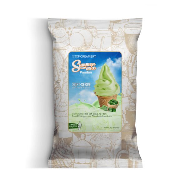 Summer Mix Soft-Serve Ice Cream Pandan Powder 1kg