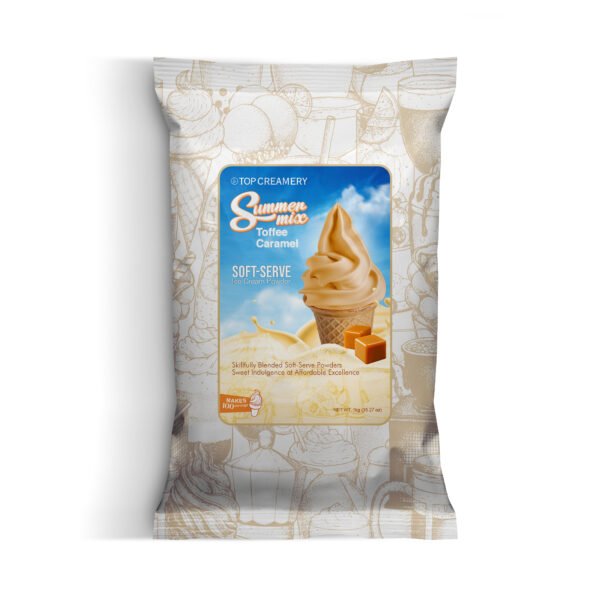 Summer Mix Soft-Serve Ice Cream Toffee Caramel Powder 1kg