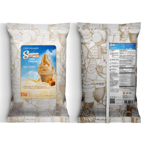 Summer Mix Soft-Serve Ice Cream Toffee Caramel Powder 1kg - Image 3