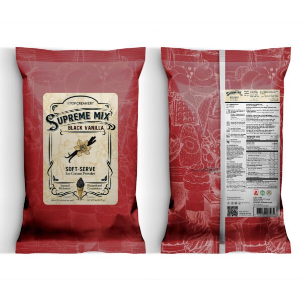 Supreme Mix Soft-Serve Ice Cream Black Vanilla Powder 1kg - Image 3