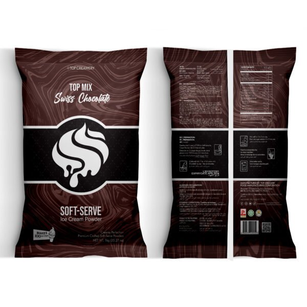 TOP Mix Soft-Serve Ice Cream Swiss Chocolate Powder 1kg - Image 3