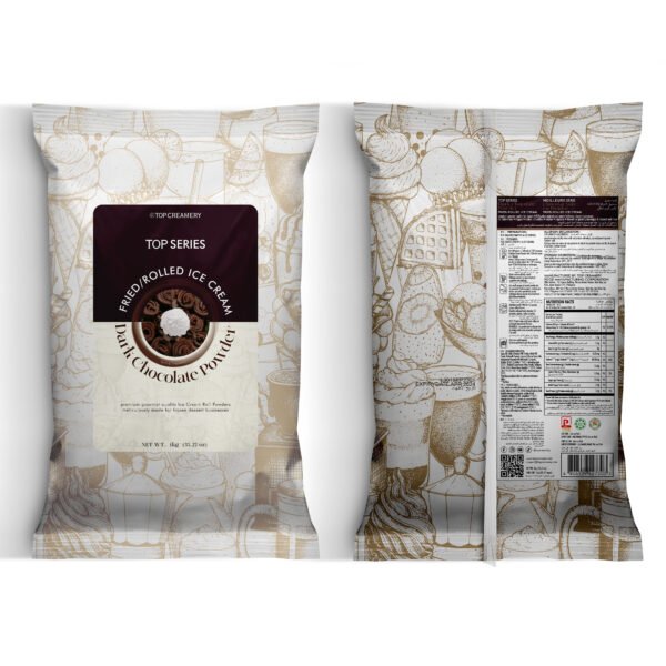 TOP Series Fried/Rolled Ice Cream Dark Chocolate Powder 1kg - Image 3