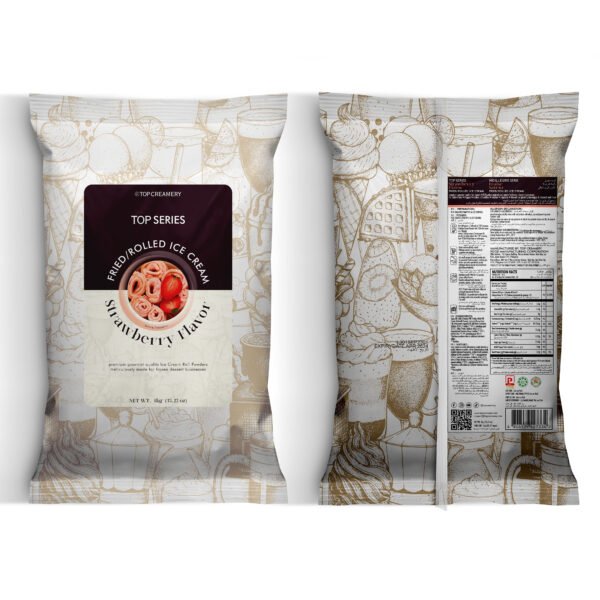 TOP Series Fried/Rolled Ice Cream Strawberry Powder 1kg - Image 3